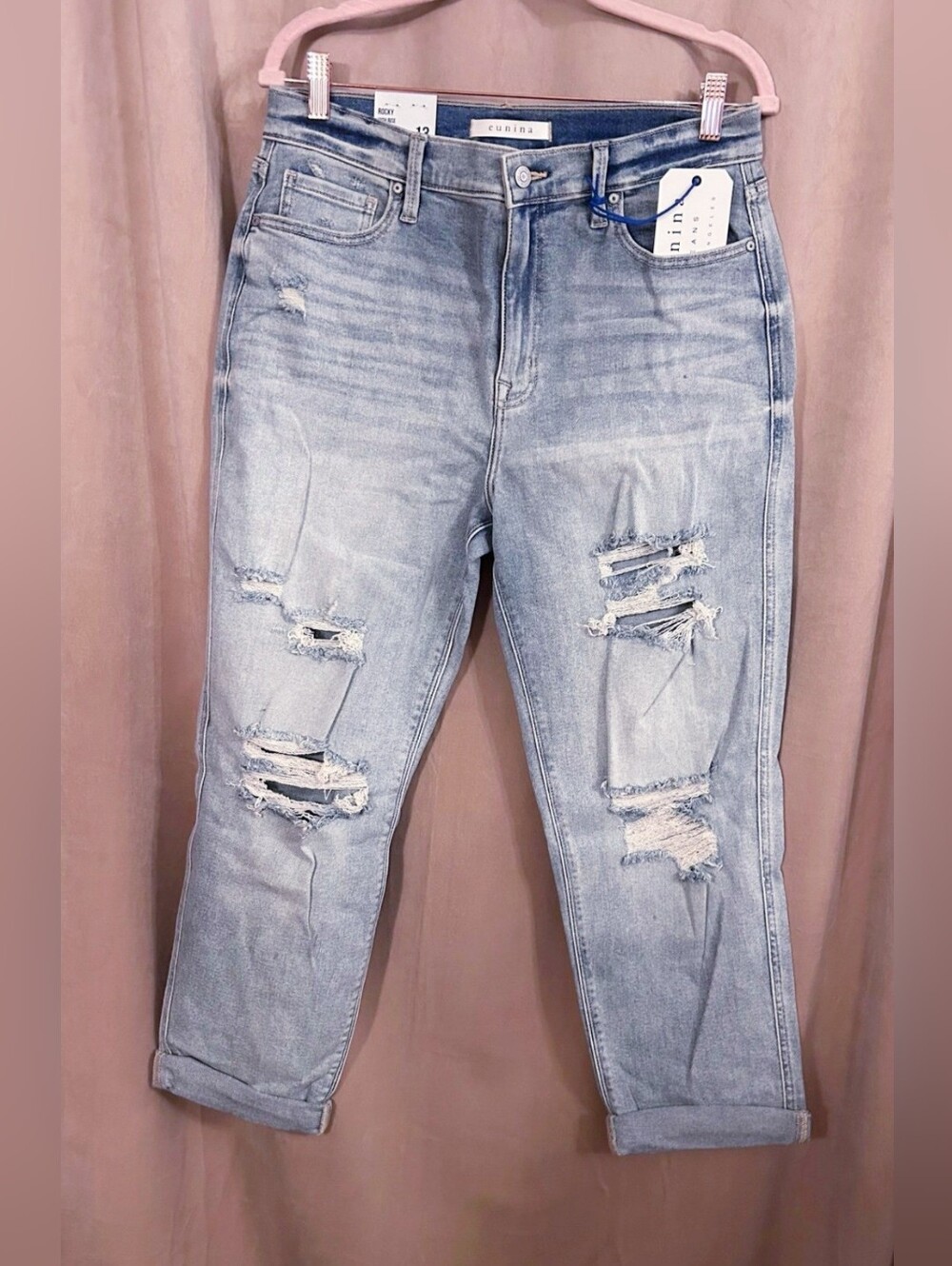 EUNINA ROCKY HIGH RISE BOYFRIEND JEANS - Picture 2 of 4